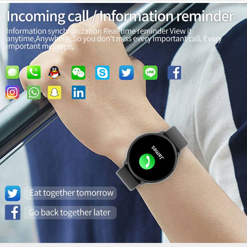 Bakeey R7 1.22 inch Smart Watch 30Days Long Standby Heart Rate Blood Pressure Monitor Smart Watch Women Men for Android iOS