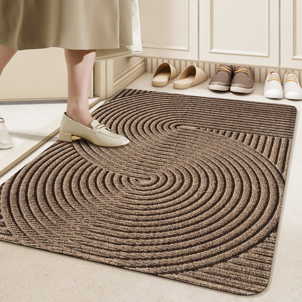 Eenvoudige Scandinavische duurzame deurmat, schrapen, zand, stofverwijdering, entreemat, slijtvast, antislip voetmat, draadring deurmat