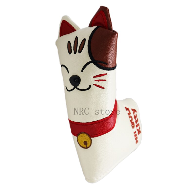 Nrc Golf Club Head Covers Putter Blade Mallet Headcover Magnetische Sluiting Mooie Cartoon Dier Kat Lucky Kitty