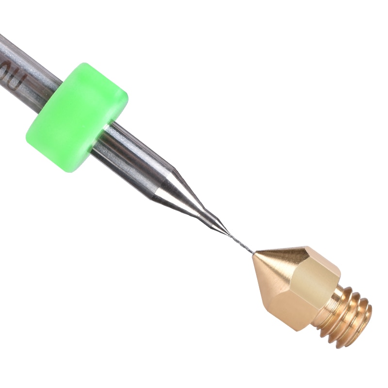 3d tulostimen osaa suuttimen puhdistus poranterä suutin neula hotend taivutettava puhdistusaine uudelleenvalmistus ekstruuderin filamentti 0.2-0.5mm suutin