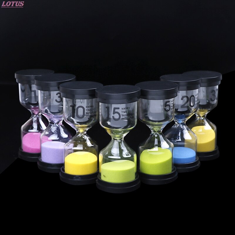 1pc Home Ornament Desktop Sand Clock Timers 10 Minute/15 Minutes/30 Minutes Hourglass Timer For Children Brush Teeth