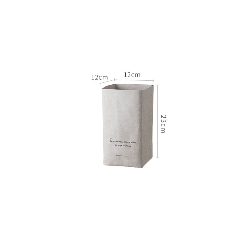 Sac en papier Kraft lavable, sacs de légumes, sac de produits, sac de rangement de légumes réutilisable, sac de rangement de fruits et légumes de cuisine: M grey