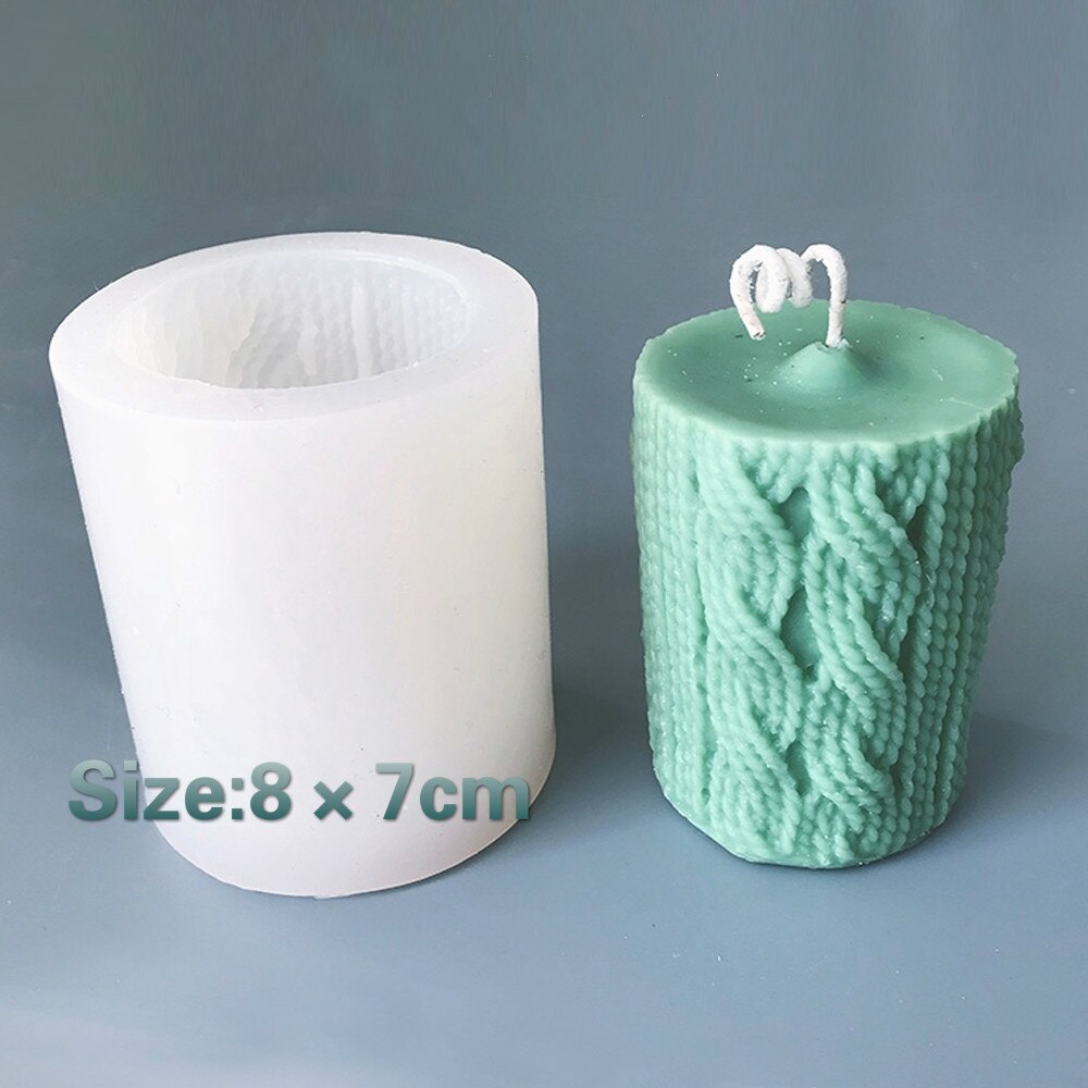 Candela al limone fai-da-te stampo in silicone aromaterapia formaggio arancia fragola candela sapone che fa muffa: woollen mold 2