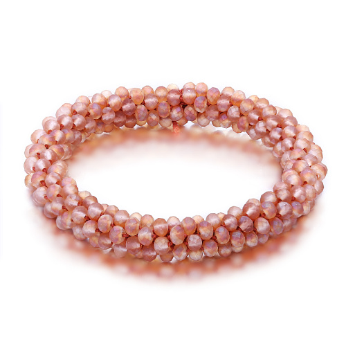 Multicolor Handgemaakte Gehaakte Glas Seed Bead Nepal Boho Armband: BK151