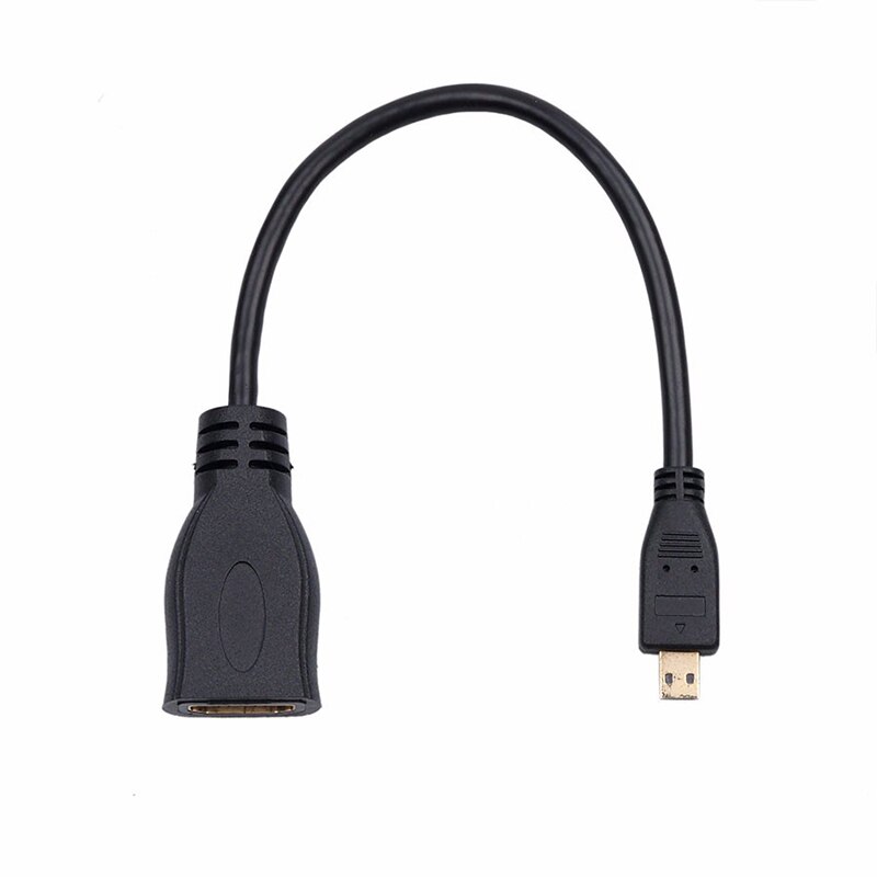 commun Micro HDMI vers HDMI câble plaqué or connecteur HDMI 1080P adaptateur hdmi adaptateur mâle vers femelle convertisseur
