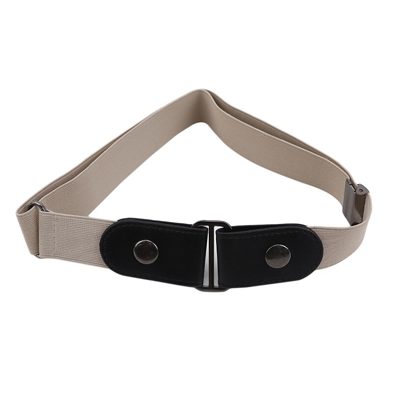 Verstelbare Riem Zonder Gesp Gesp-Gratis Elastische Riem Voor Jeans Broek Jurk Stretch Taille Riemen Voor Vrouwen Ceinture Femme: Khaki