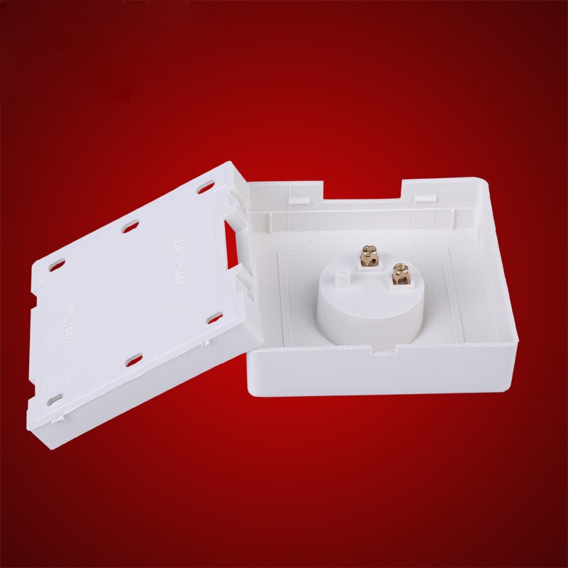 E27 Lamphouder Vierkante Ronde E27 Lamp Base Socket Bases Witte Lamp Houder Voor Led-lampen Installatie