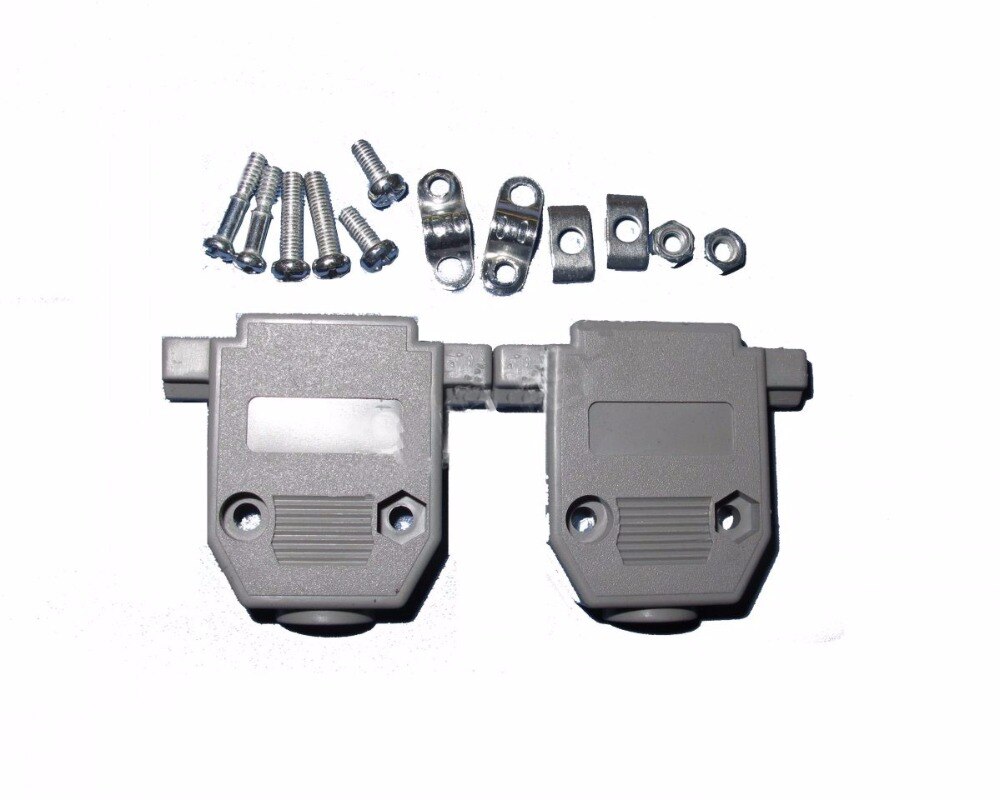 100 stks Plastic Backshell Cover Hood D-SUB voor HDB VGA DB15 15pin connector