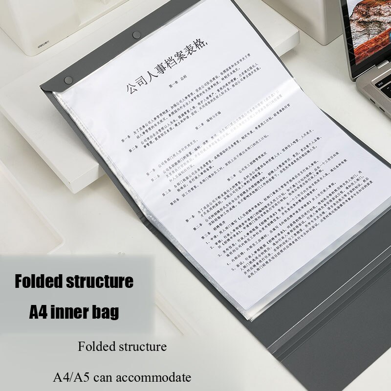 Deli 20/30 Pockets A4 Information Booklet A5 Display Book Office School Students Supplies File Paper Document Organizer Folder