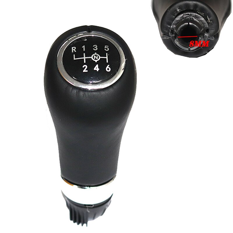 Couvercle de pommeau de levier de vitesse manuel en cuir, pour Mercedes Benz C/E/GLK W202 W203 W204 5/6 Speed C260 C200 E180 E200 E260 E300