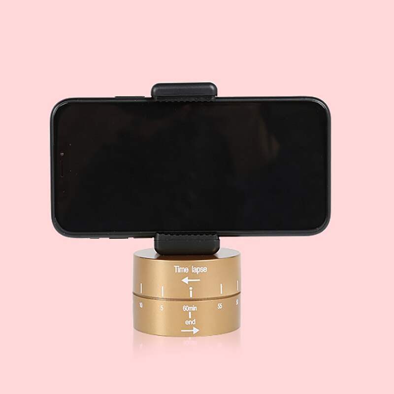 Cabezal de trípode giratorio de 360 grados, temporizador automático, cabeza de trípode para fotografía, retraso de inclinación, Timelapse para Gopro, teléfono móvil