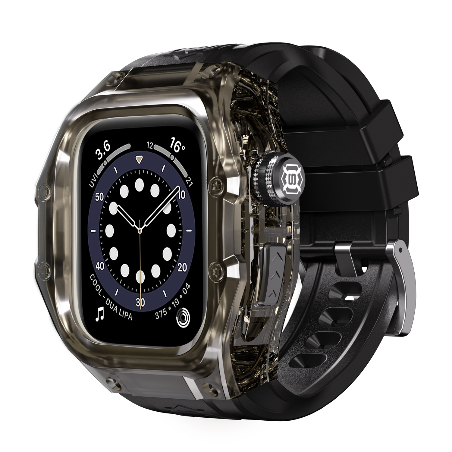 ShellBox IP68 wasserdichtes Sportuhrengehäuse für Apple Watch Serie 10, für iWatch 46 mm S10 Silikonarmbandgehäuse Tauchen und Schwimmen: Default Title