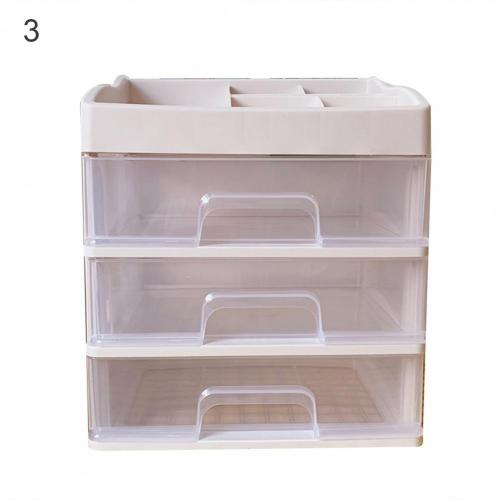 Lovely Space-saving Plastic Storage Box Large Capacity Pencils Desktop Organizer: 3