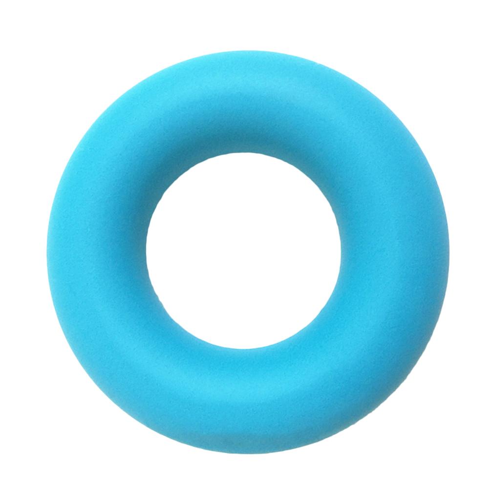 Handgreep Strengthener En Vinger Uitoefenaar Draagbare O-Vorm Handgreep Onderarm Ring Hand Exerciser Siliconen Knijper Grijper: Blauw