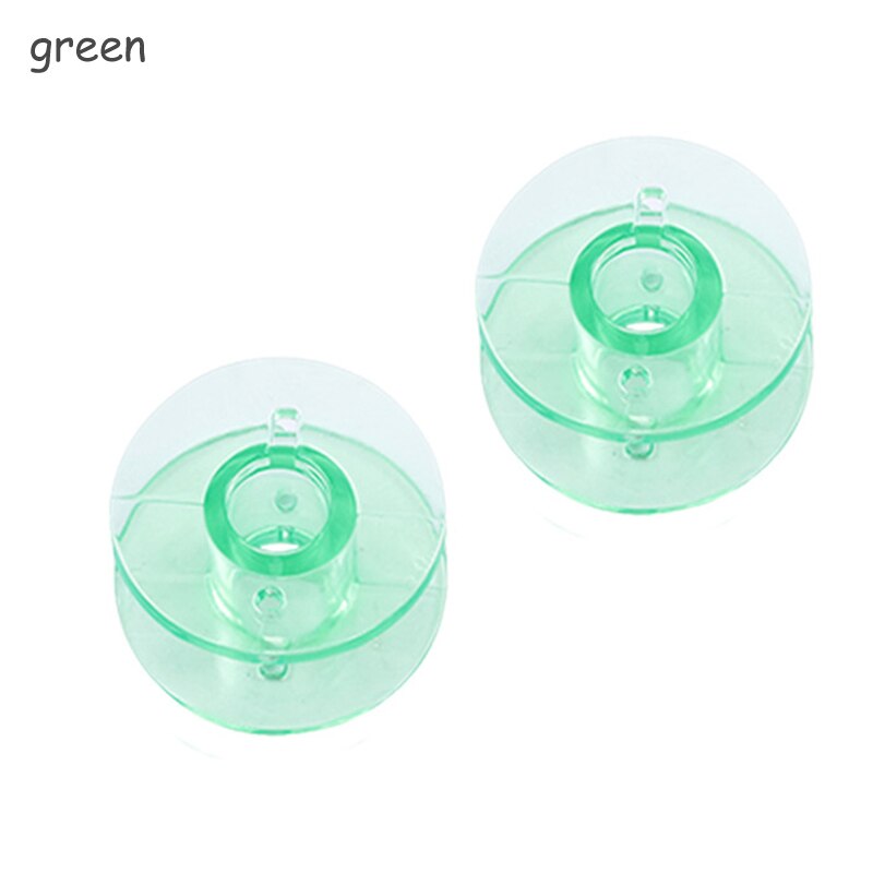 30 pz bobina vuota bobine di plastica trasparente macchine da cucire bobine forniture di abbigliamento accessori per strumenti di cucito multifunzione: verde
