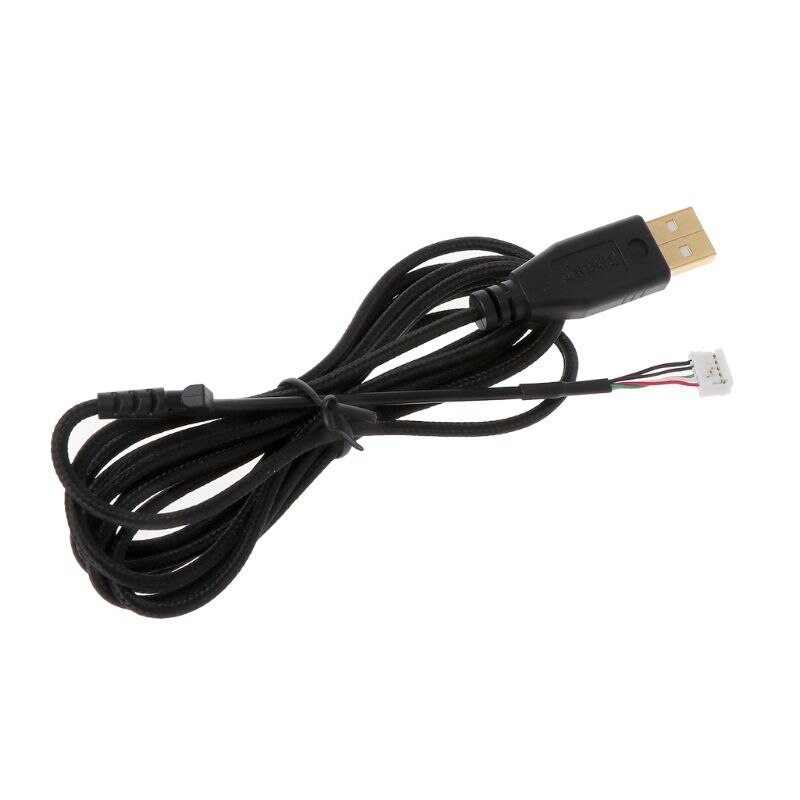 Vergulde Duurzaam Nylon Gevlochten Lijn USB Muis Kabel Vervanging Draad Voor Razer Naga Muis Vervanging Kabel