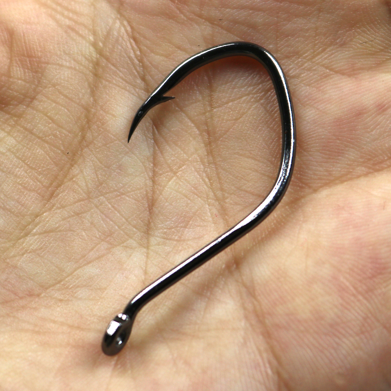 JIGEECARP 20pcs Barbed Catfish Fishing Hooks High Carbon Steel Catfish Hook 3/0 2/0 1/0 6 8 V Sharp Hook Fishing Tackle