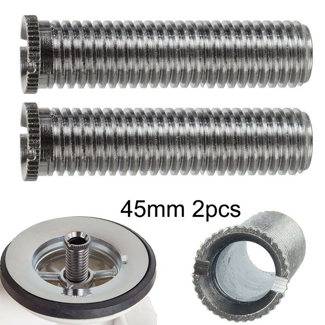 1/2/5pc 35mm /45mm Kitchen Sink Basket Strainer Waste Threaded Screw Connector Stainless Steel Kitchen Fixtures Tools: 2pc 45 mm