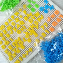 Kinderen Puzzel Peg Board Met 84 Pinnen Voor Kids Vroege Educatief Speelgoed Decoratieve Letters Cijfers