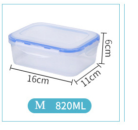 Kitchen Bento Box Meal Storage Food Prep Lunch Box Refrigerator Crisper For Kids School Dinnerware Set Outdoor Picnic: 820ml