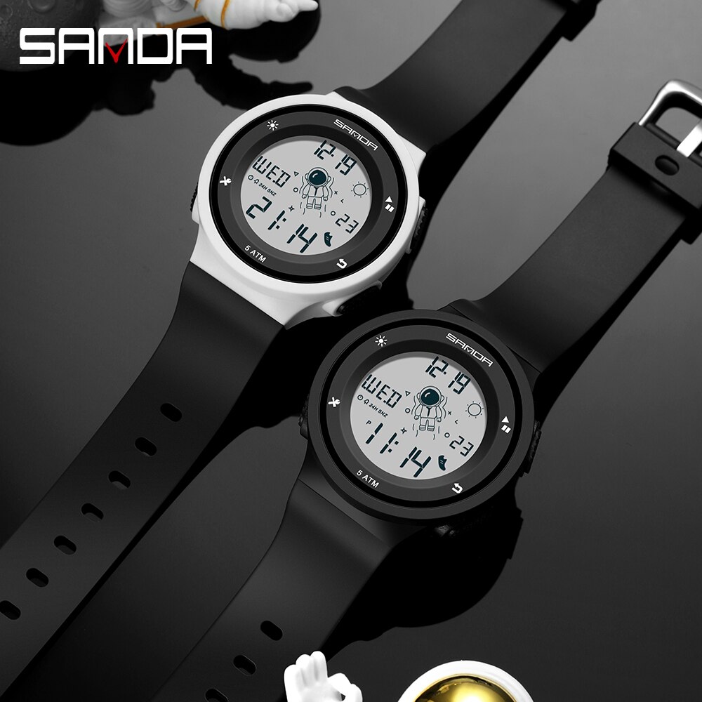 Creatieve Outdoor Sport Horloge Mannen Mode Eenvoudige Elektronische Horloge Man 50M Waterdichte Horloges Voor Jongens Meisjes klok