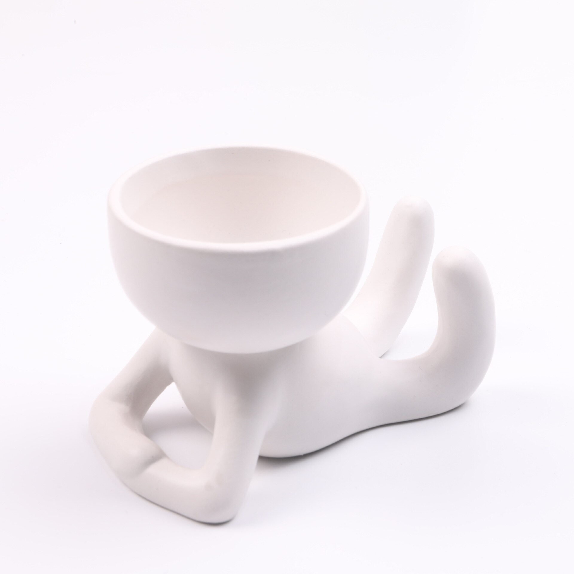 Ceramic Crafts Fleshy Flower Vase Home Decoration Humanoid Ceramic Flower Pot Vase Plant Pot: style 7