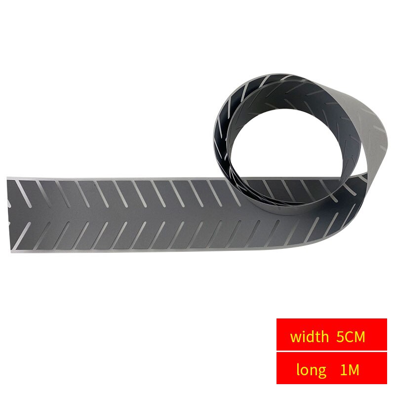 1M Heat Transfer Vinyl Film Reflective DIY Tape Ribbon Iron On Fabric Clothes High Visibility Traffic Safety Materials: 5cmX1m  fish bone