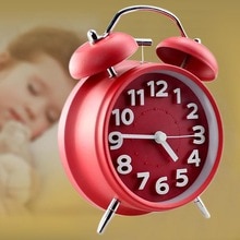 Double Bell Metal Alarm Clock Silent Alarm Clock Home Decor Livingroom Digital Display Classic Timer Desktop