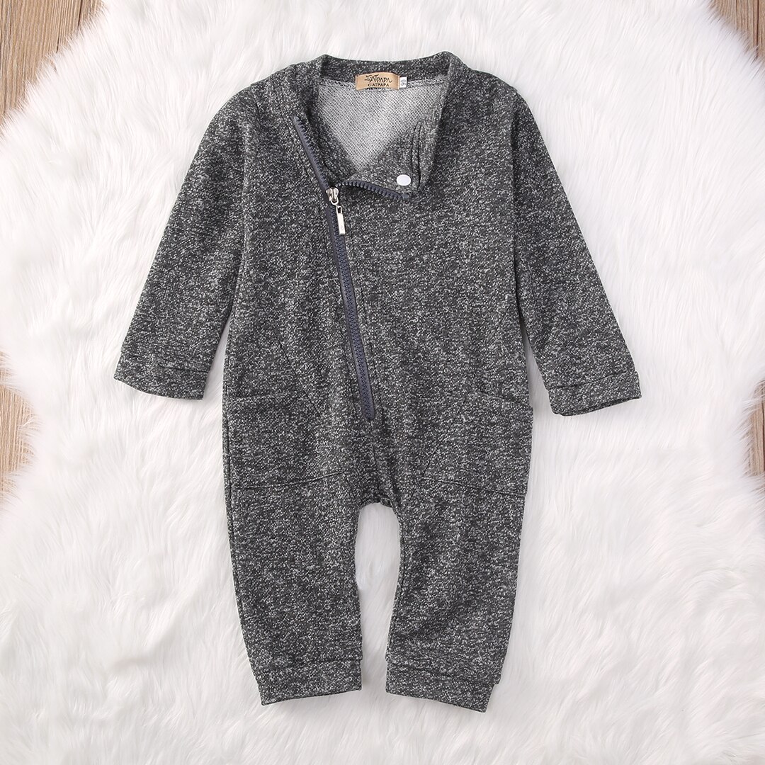 newborn baby boys girls clothing sets Kids Baby Boy Girls Side zipper Romper Jumpsuit Clothes Outfits 0-2Y