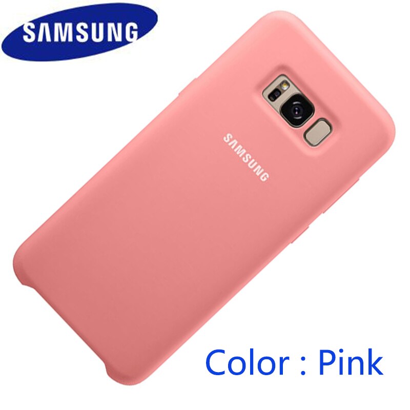 Samsung S8 fall silikon zurück abdeckung galaxy S8 plus note8 harte telefon fall Voll schutz S 8 plus luxus S8plus 100% original: For Galaxy S8 / Pink