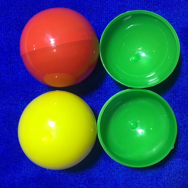 40mm Solid Colored Plastic Capsules For Vending Empty Plastic Toys Ball For Lottery Draw 100pcs/Lot Wedding Suprise Ball