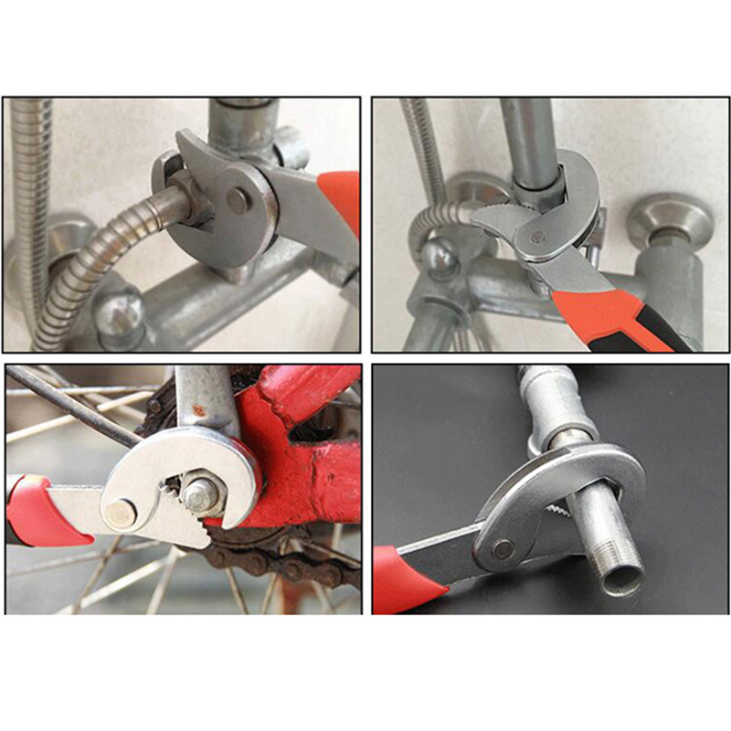 Tungfull Hardware Tool Multi-Function Universal Wrench Adjustable Grip Wrench Set Disassembly Ratchet Wrench Spanner Hand Tools