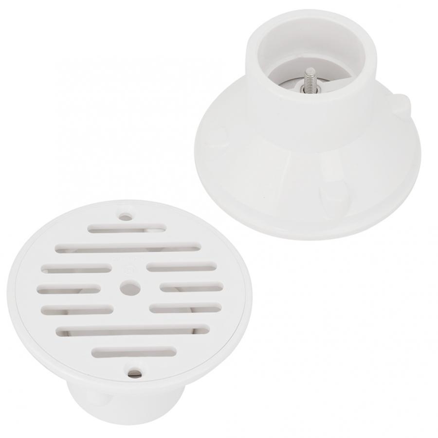 PVC Flow Swimming Pool Drain Outlet Inlet Draining Accessory Fitting Replacement Swimming Pool Drain Bathroom Odor-proof Leak