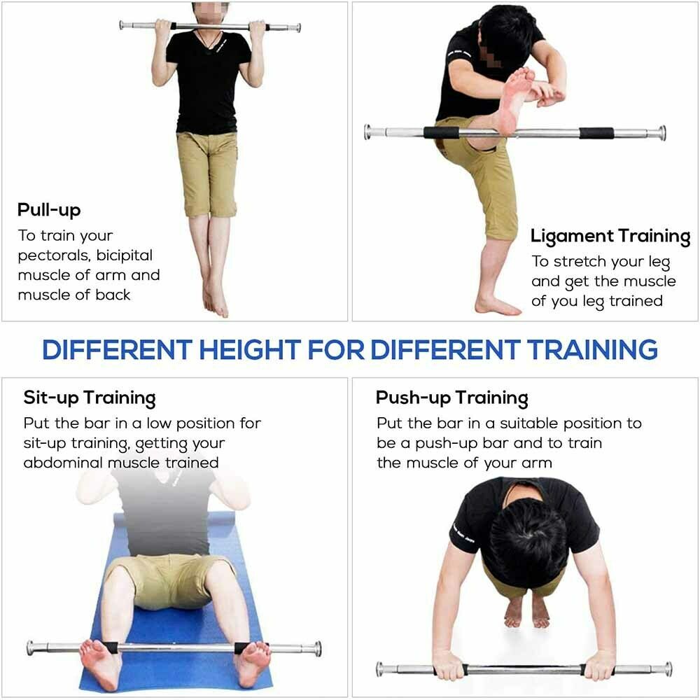 Tür Horizontale Bars Stahl 160kg Home Gym Workout Kinn push-Up Pull Up Training Bar Sport Fitness Sitzen-ups Ausrüstungen Heavy Duty