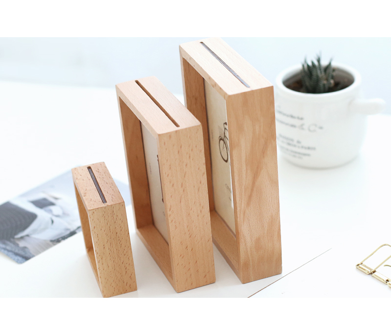 1 Pc Eenvoudige Massief Houten Fotolijst 16 Inch Desktop Fotolijst 6 Inch 24 Inch Home Decoratie