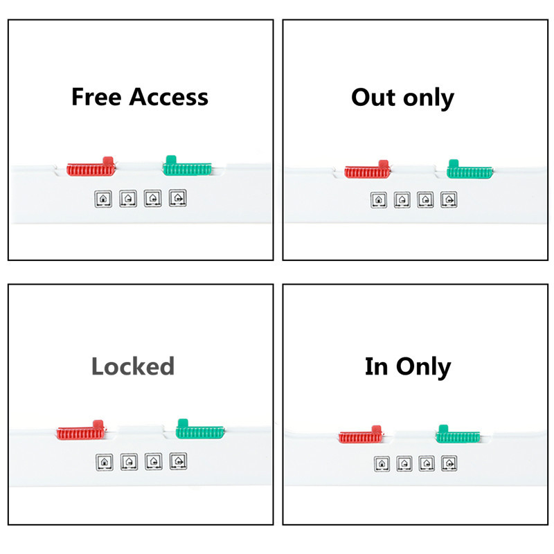 Kattelem dør med 4- vejs lås sikkerhedsklap dør til hund kat killing abs plast lille kæledyr gate dør sæt kat hunde klap dør