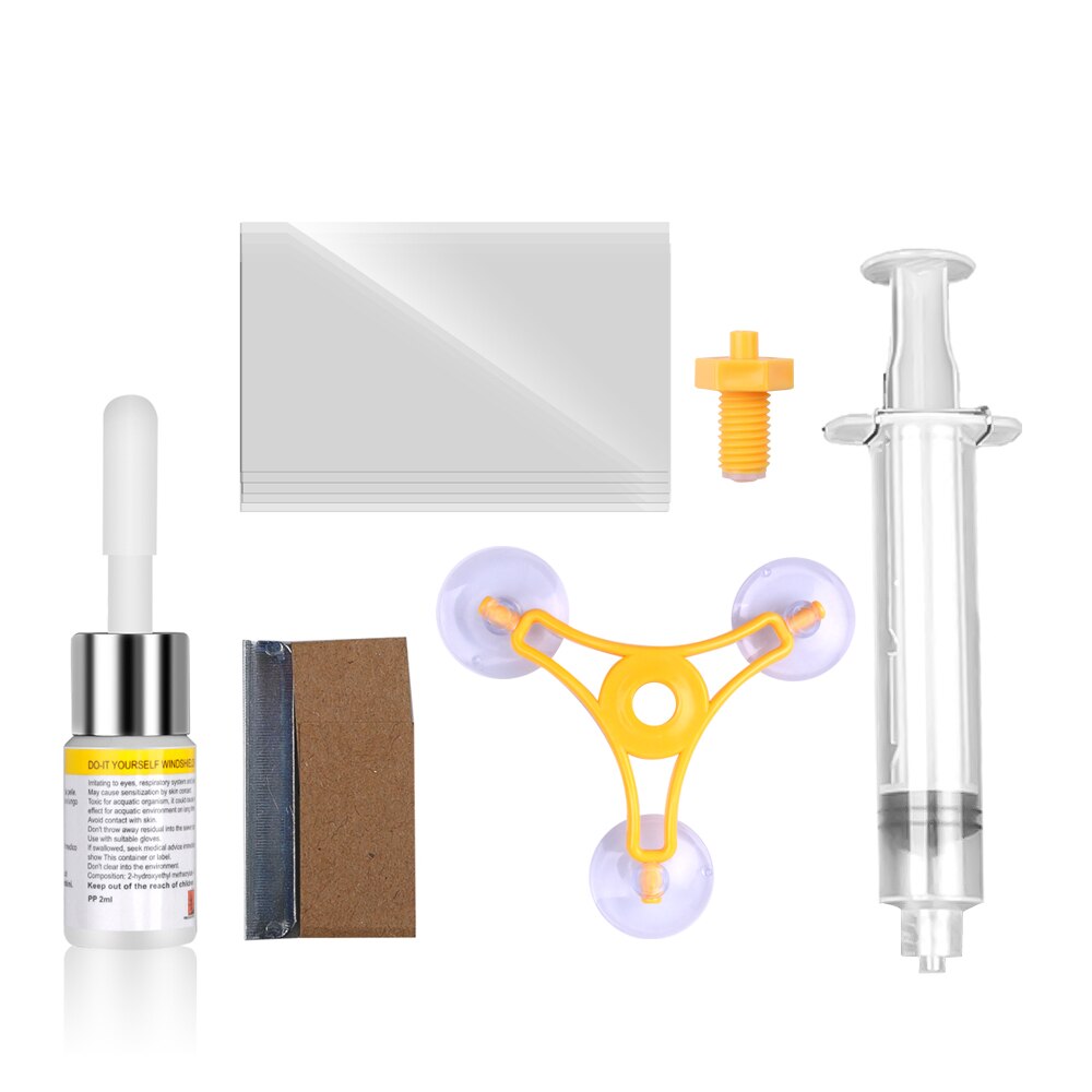 Kit de réparation de pare-brise vitre de voiture | Rayure de vitres de voiture, outil de réparation de restauration, polissage de l'écran de voiture (pas pour le téléphone): repair set A
