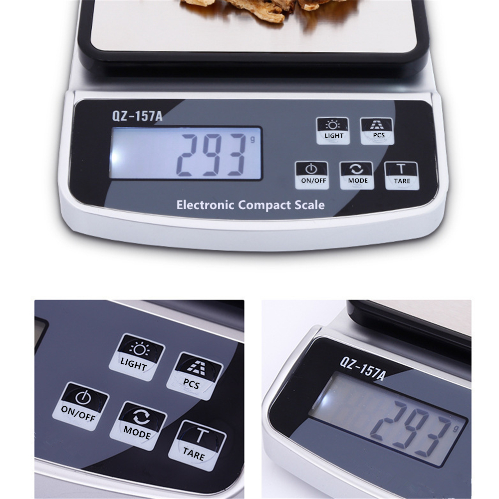 15/10/3KG Electronic Scale fit in USB Charge/plug-in/battery Waterproof Kitchen Scale House Coffee Scale Digital Baking Scale