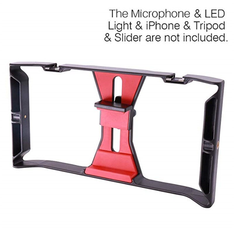 Smartphone Video Rig Smartphone Filmmaken Opname Vlogging Mobiele Telefoon Films Mount Stabilizer voor iPhone Xs XR X 8 7 Plus: Default Title