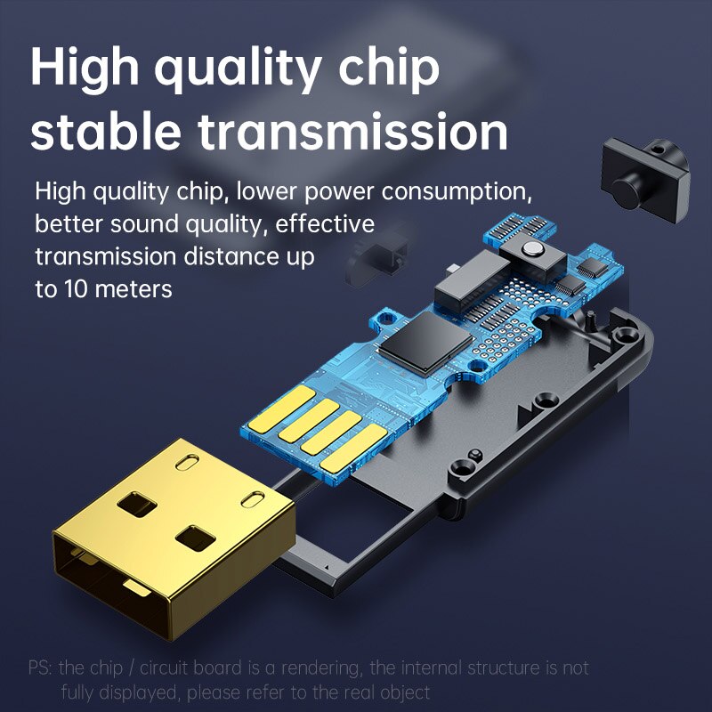 JaJaBor USB Auto kabellos Audio- Adapter Empfänger Lautsprecher Audio- Absender Bluetooth-kompatibel 5,0 3,5mm AUX Wagen Bausatz