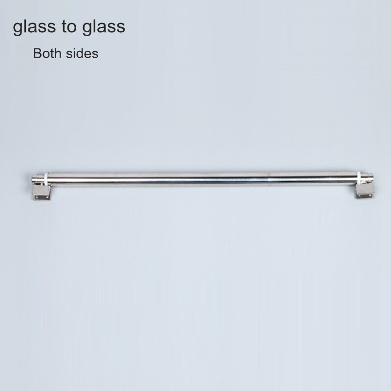 304 Stainless Steel Shower Glass Support Bar Wall-To-Glass Glass-To-Glass Fixed Clamp Bathroom Glass Door Fixed Rod Glass Clamp