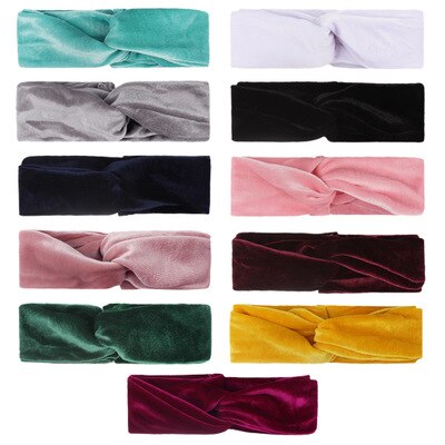 Baby Headbands Turban Gold Velvet Hairbands Newborn Baby Turban Infant Toddler Elastic Hair Bands Baby Girl Hair Accessories