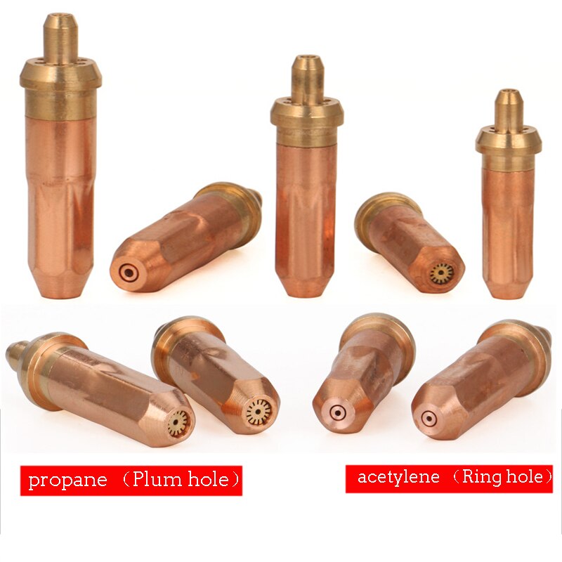 5pcs/set Welding Tips Welding Nozzles for G01-30100/300 Acetylene Oxygen Cutting Welding Oxy-acetylene Oxy-propane