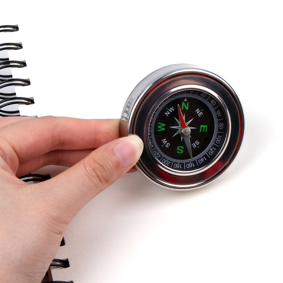 MOTARRO 1 stks draagbaar kompas aluminium lichtgewicht outdoor camping wandelen draagbaar zakkompas