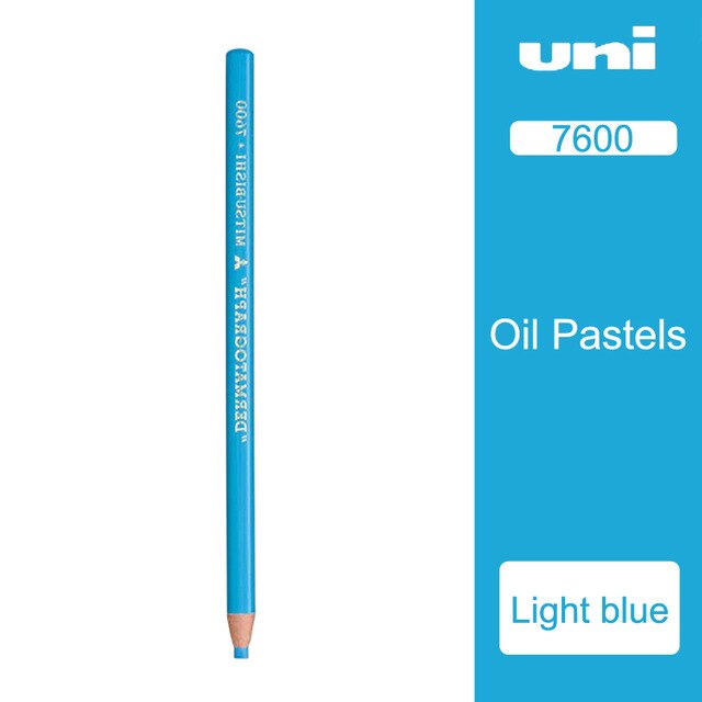 Uni Grease/Wax Pencil 12pcs/lot 12 Colors Available Metal/Leather/Stone/Glass Color Pencils 7600: Light blue