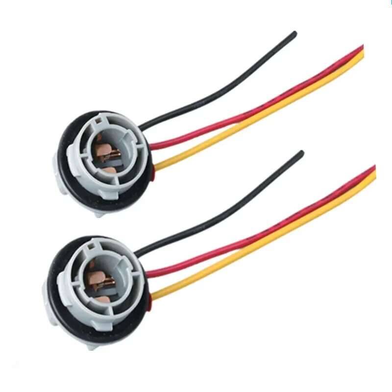 10X 1157 Bulb Socket BAY15D Lamp Holder P21/5W Adapter Base Connector For Brake Light Plastic Car Accessories