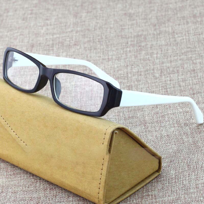 Cubojue White Reading Glasses Men Women 1.25 1.75 1.5 2.0 2.5 2.75 3.75 4.5 4 Diopter Eyeglasses Frames Male Unisex Narrow Nerd: +250 / black white