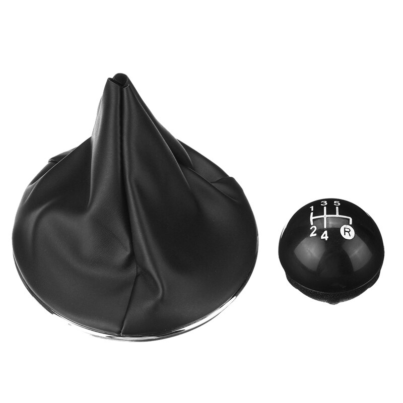 Pommeau de levier de vitesse en cuir MT 5 vitesses avec couvercle de coffre pour Fiat 500 500C 55344048