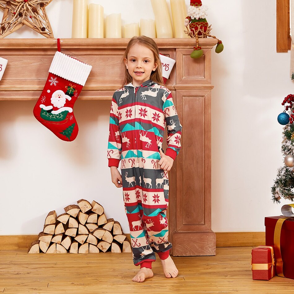 Familj jul pyjamas set för familj matchande kläder jul familj pyjamas vuxna barn pyjamas set baby romper nattkläder