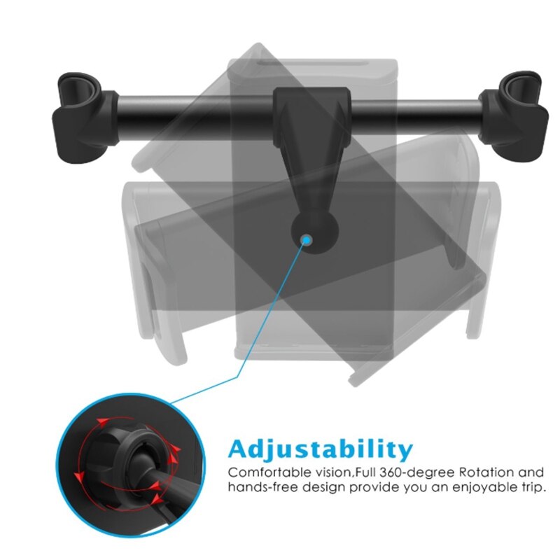 Auto hoofdsteun houder, tablet hoofdsteun houder: standaard houder compatibel met apparaten voor ipad pro air mini, voor samsung galaxy tabs,